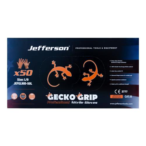 Jefferson Orange Nitrile Gloves Large (Box Of 50) JEFGLNIO-50L-JEFF - jefglnio-50l__1.jpg