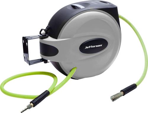 Jefferson High-Vis 15m 3/8 Auto Retracting Hose Reel Hybrid Hose JEFHOSRL15-3-8HVP - jefhosrl15-3-8hvp_2.jpg