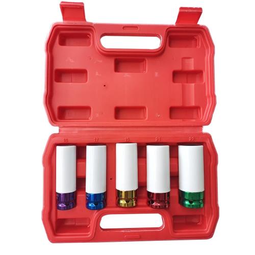 Jefferson 5 Piece 1/2 Inch Alloy Wheel Impact Socket Set JEFISOC05A-12-JEF - jefisoc05a-12.jpg