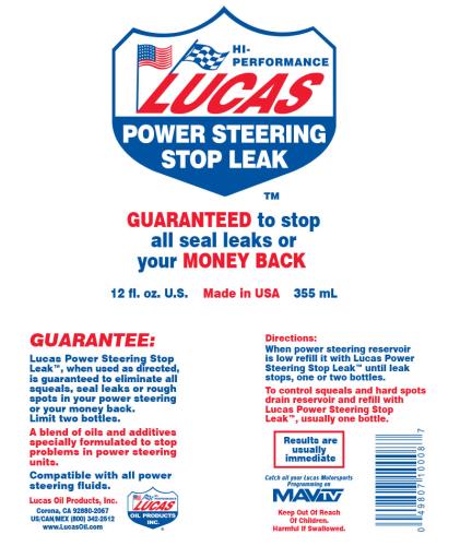Lucas POWER STEERING LEAK 355 ML - LUO 10008 - power-steer-stop-leak.jpg